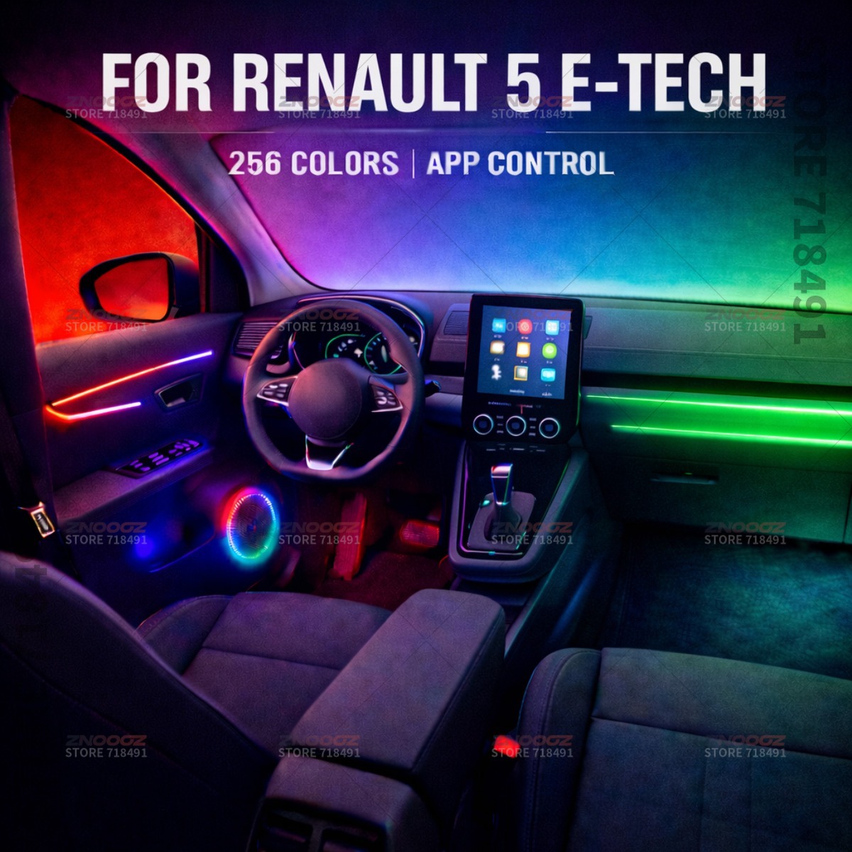 Tech Lighting Accessories - Lumières d'ambiance intérieures de voiture en