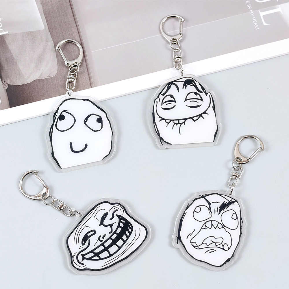 Tech Girl Accessories - Porte-clés visage Troll créatif No Me