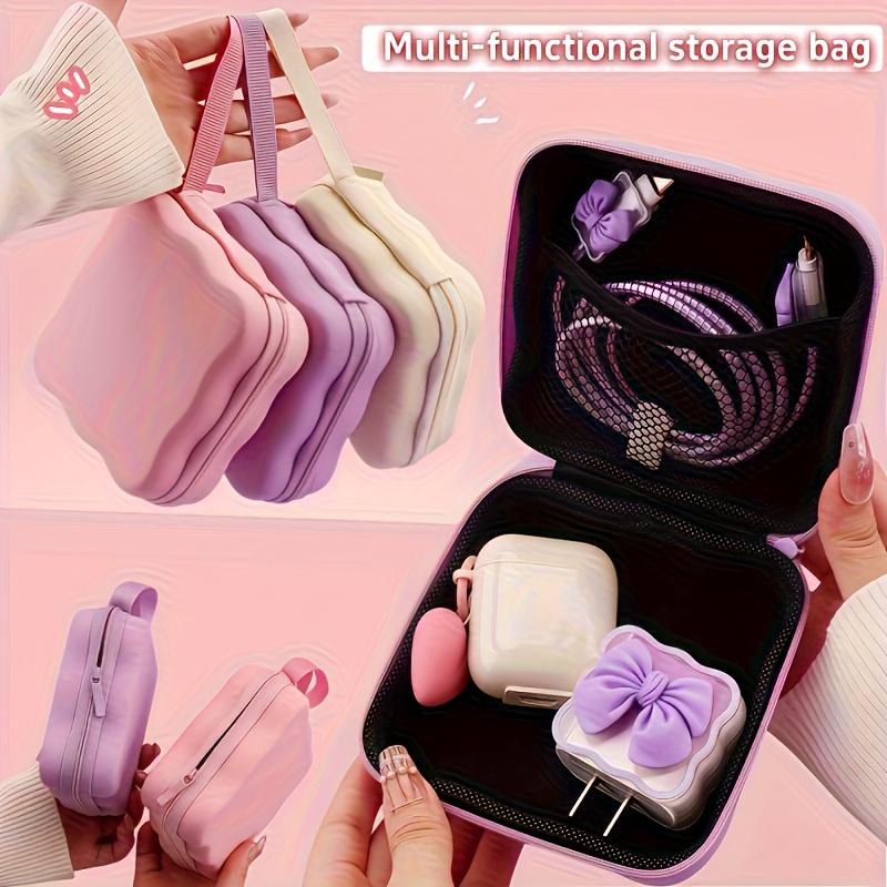 Tech Accessories Kit - Pochette de rangement multifonction portable, portefeuille,