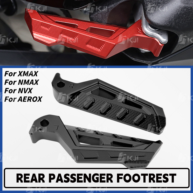 Nmax Tech Max Accessories - Repose-pieds pour passager arrière Yamaha XMAX/NMAX/NVX/AEROX