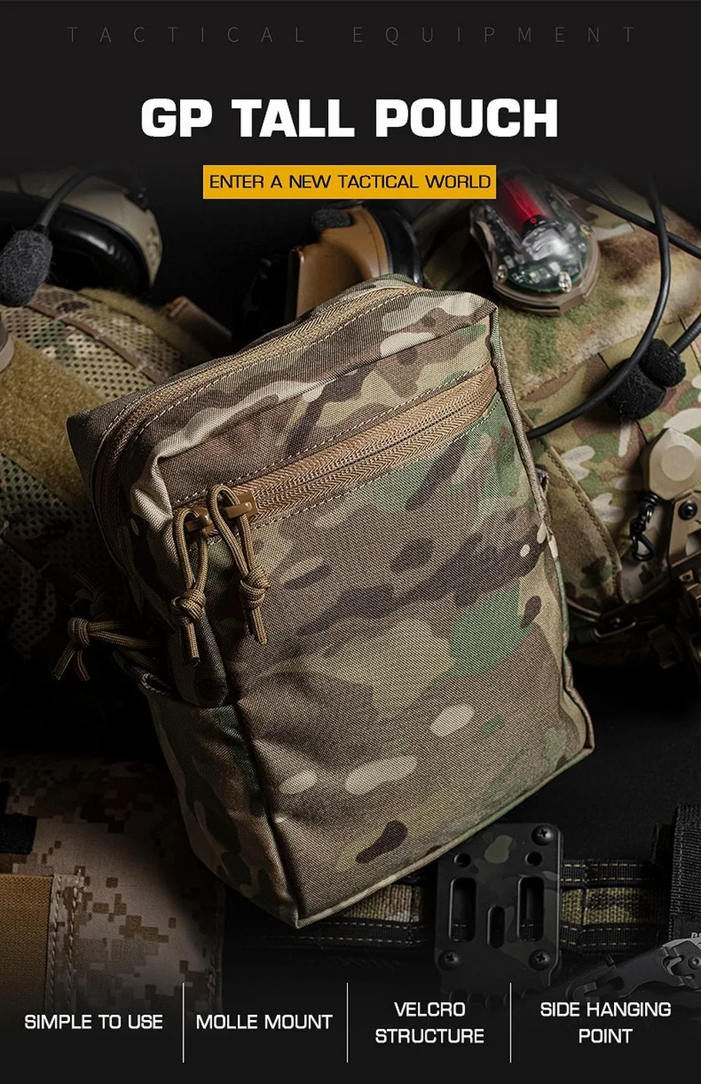 Pochette tactique MOLLE GP, gr - Tech Accessories Pouch avis et prix