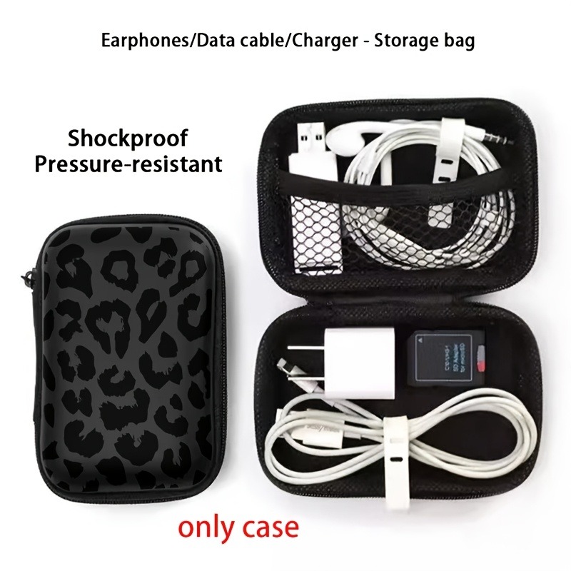 Sac de rangement à motif léopa - Tech Accessories Kit avis et prix