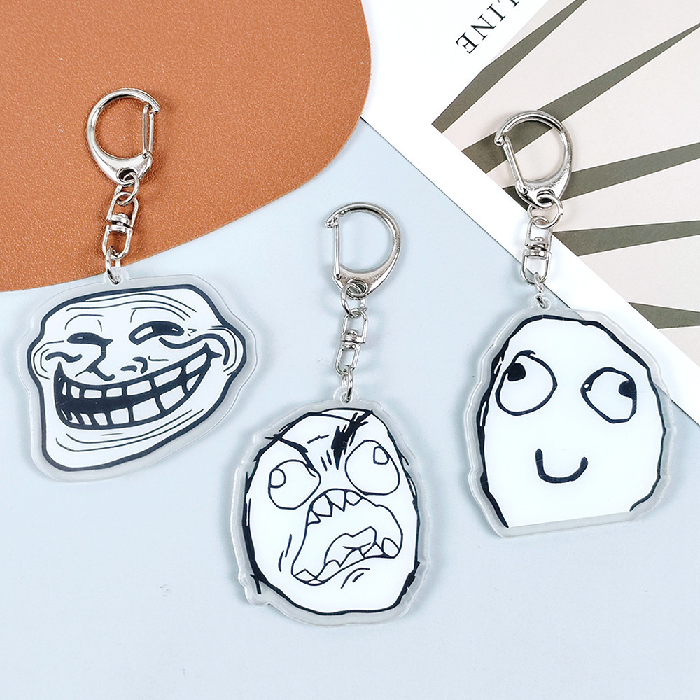 Porte-clés visage Troll créati - Tech Girl Accessories avis et prix
